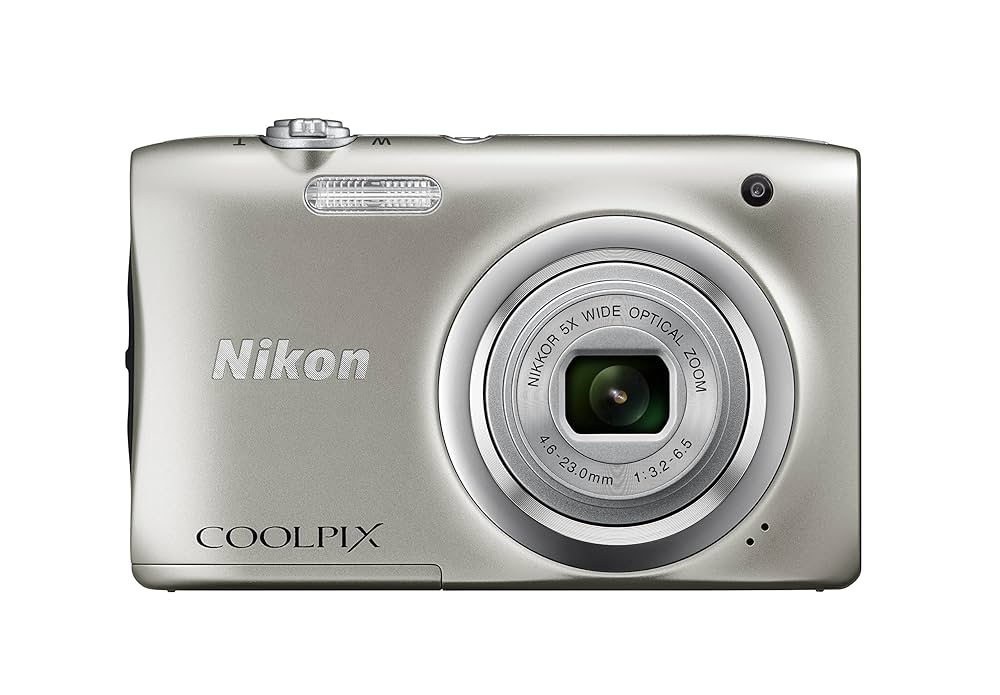 Nikon Coolpix A100 Digital Camera, Silver: All-in-One