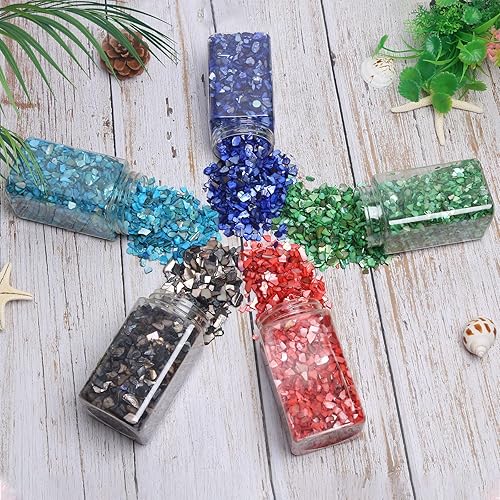 Miniatura 7 de Conchas trituradas para manualidades, pequeñas conchas naturales trituradas, conchas marinas para decorar bodas, rellenos de jarrones, playa, bodas,