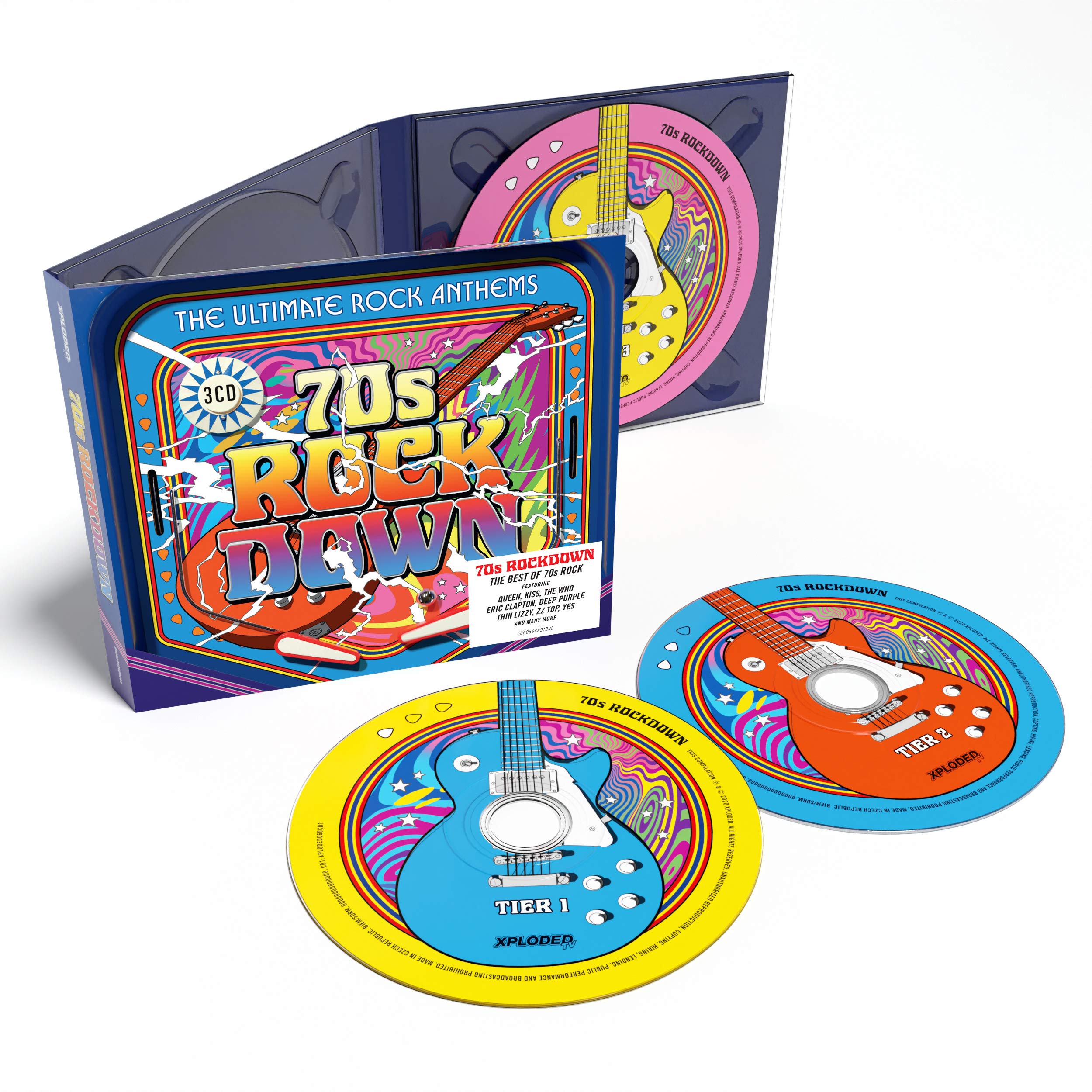The '70s Rockdown - The Ultime Rock Anthems (CD, 2020) 3CD SET