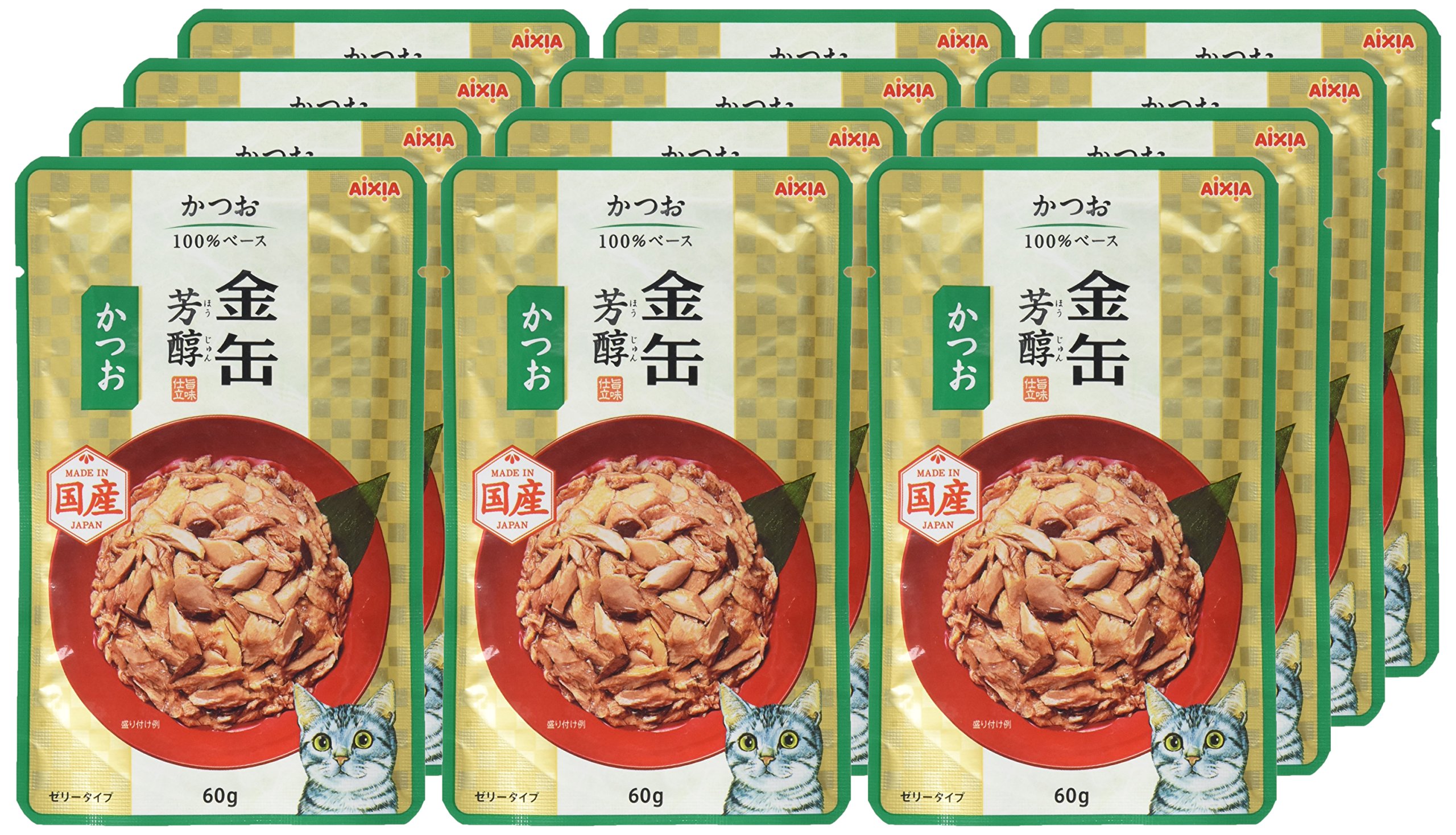Amazon | 金缶 芳醇パウチ かつお 60g×12個入り | 金缶