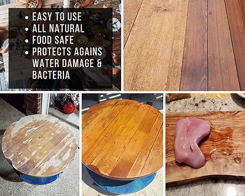 Miniatura 5 de ZBD GOODS Z's Wood Nectar - Pulidor y acondicionador de muebles de cera de abeja natural (6 onzas), fabricado con aceite de Tung, cera de abejas y