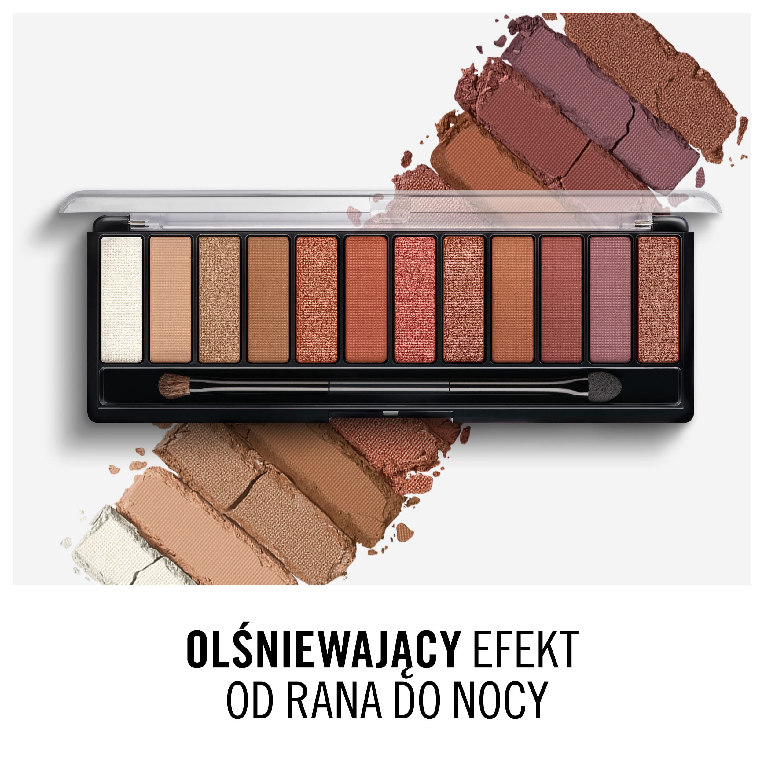 Rimmel Magnif'Eyes paletka 12 cieni do powiek, mocno napigmentowany cień do powiek, gładka konsystencja - Spice Edition