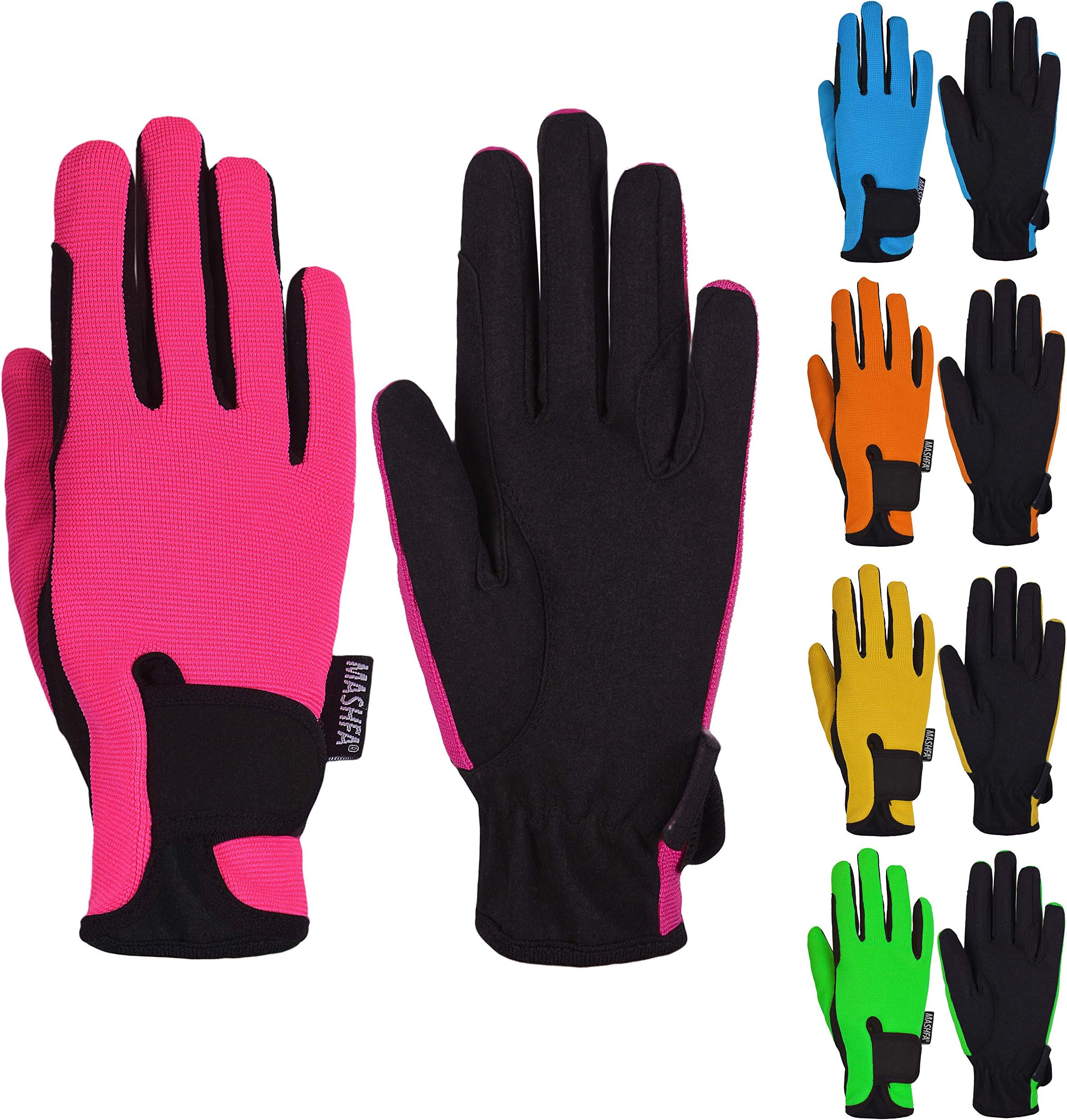 MashfaChildren Horse Riding Gloves for Children Equestrian Horse Boys and Girls Pony Youth Outdoor Mitts