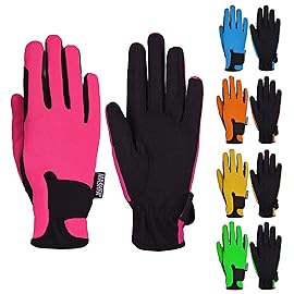 Mashfa Pink/Age 6-8 Years - Horse Riding Accessories - Horse Riding Gloves
