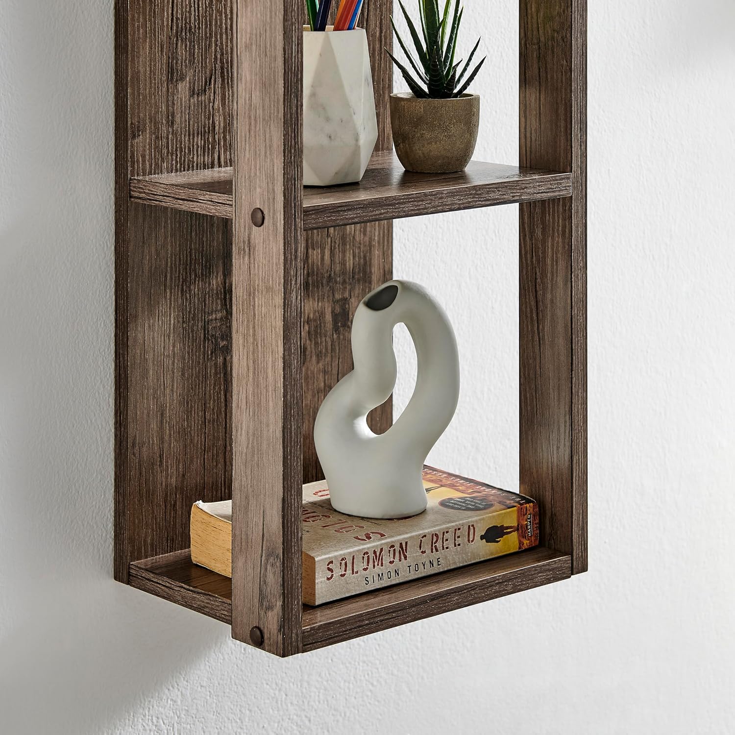 Modern Shadow Box Cube Wall Shelf by Danya B.