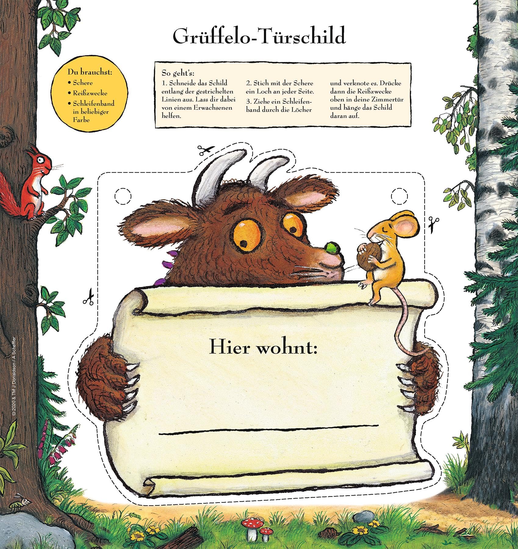 Der Grüffelo: Mein großer Bastelspaß: Spielen und Basteln mit dem Grüffelo