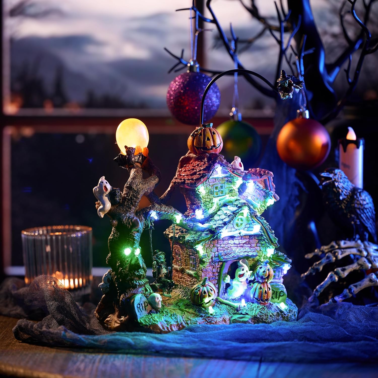 Valery Madelyn Halloween Decorations Indoor for Home, Halloween House Statue