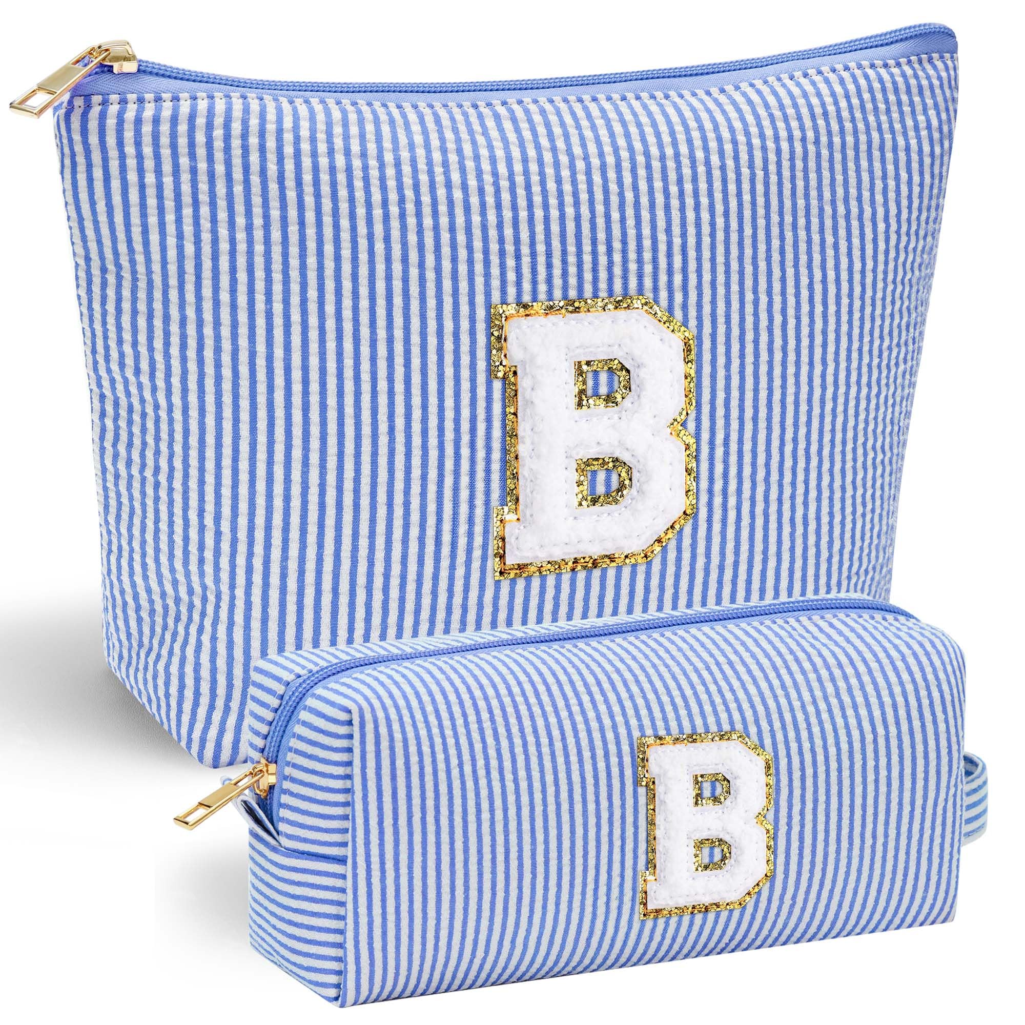 Parima Personalised Gifts for Girls Women - Personalised Make up Bag Initial Make up Bags A Preppy Stuff Birthday Gifts for Women Gift for Girl Womens Girlfriend Teenage Girls Gift Makeup Bag — view 87