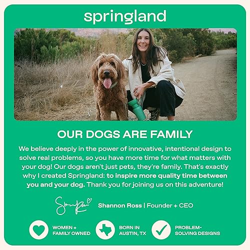 Miniatura 7 de Springer Botella de agua de viaje para perros, como se ve en el tanque de tiburones, patentada, a prueba de fugas, botella de agua portátil para