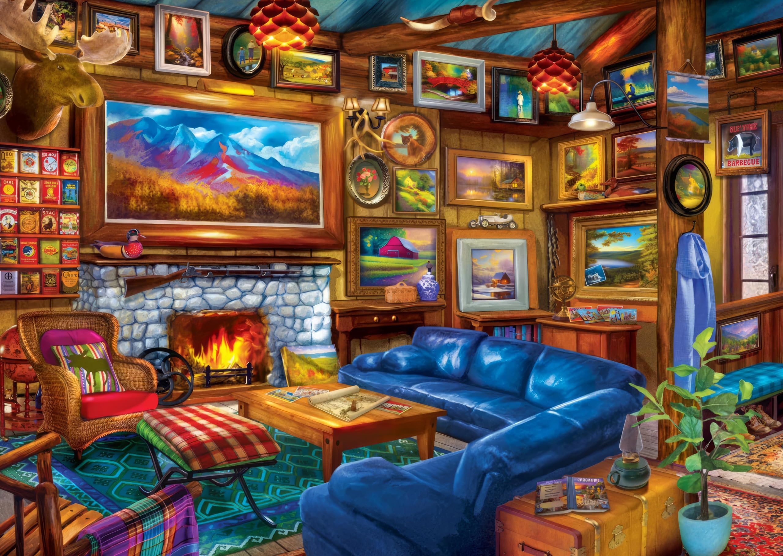 AveJoys Jigsaw Puzzles for Adults 1000 Piece Luxurious Wooden House 27.56 x 19.69 Inch Jigsaw Puzzle for Adults Educational Game 1000 Pieces Puzzles for Adult