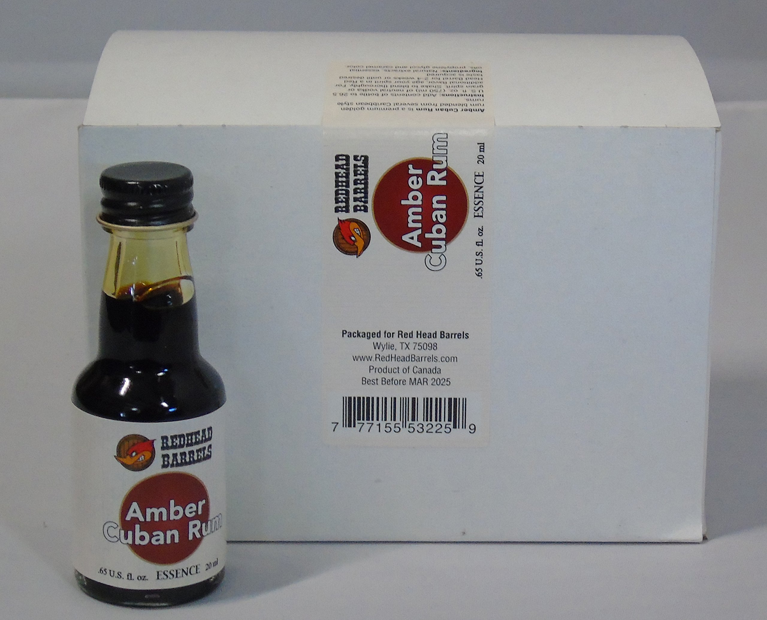 Amber Cuban Essence - Box of 12 Bottles - Each Makes 1 Liter