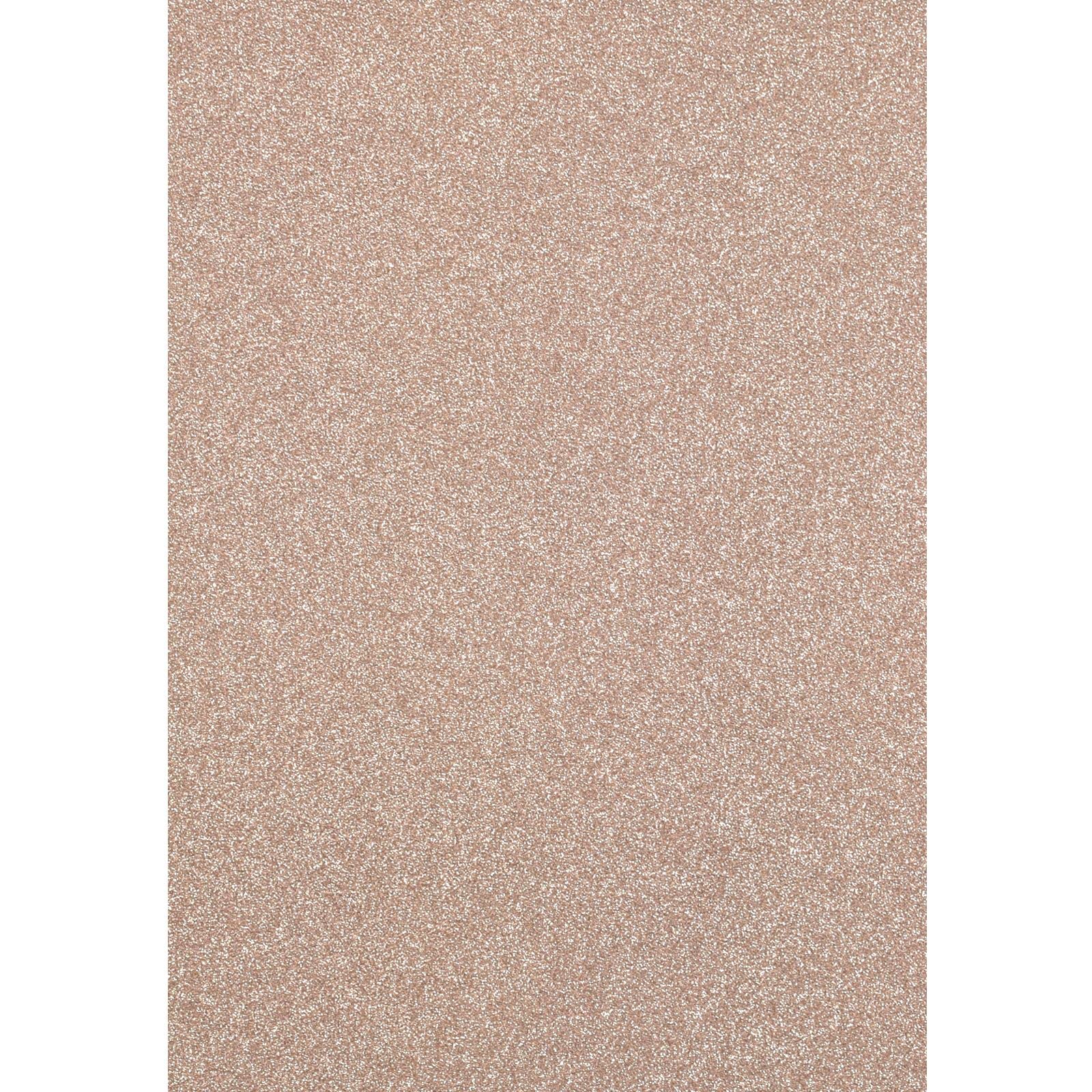 Florence Glitter Cardstock - A4 Champagne Colored Craft Paper - 5 Sheets for Scrapbooking and Card Making - 250 GSM, Beige