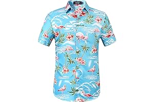 Flamingo Men's Shirt: Tropical Flair for Casual Style