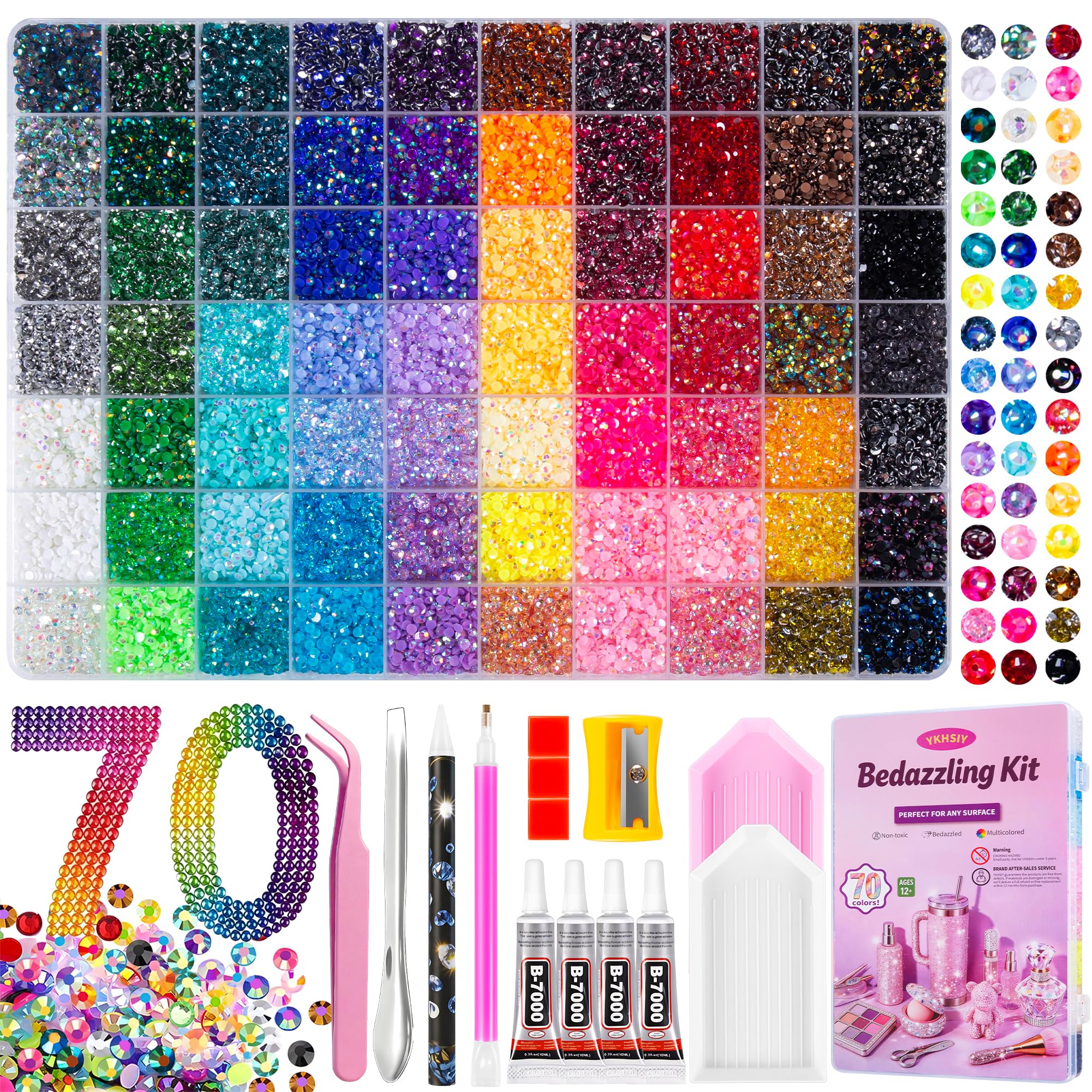 Bedazzling Kit - 48000 Rhinestones & Tools -8