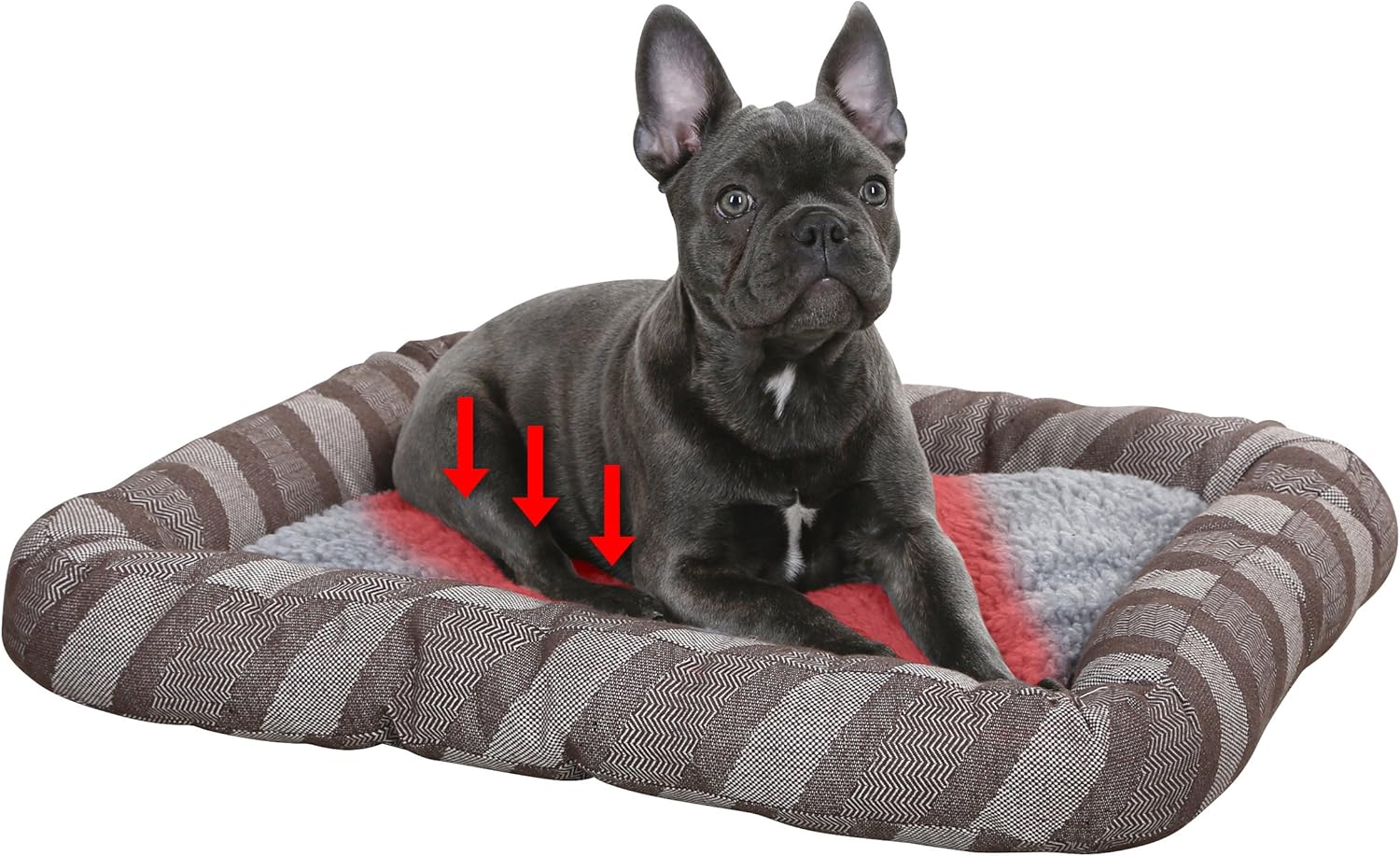 Kerbl Pablo Self-Warming Pet Bed, 60 x 50 cm, Grey