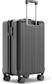 Medium Suitcase 67cm   60L Hard Shell Trolley with TSA Lock & Spinner Double Wheels   Lightweight ABS Luggage   Durable Travel case with organised Interior