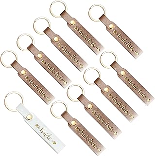 LADY&HOME 10Packs Bridesmaids Proposal Keychains Gifts, Bride Tribe Keychains for Bachelorette Party, Bridal Party