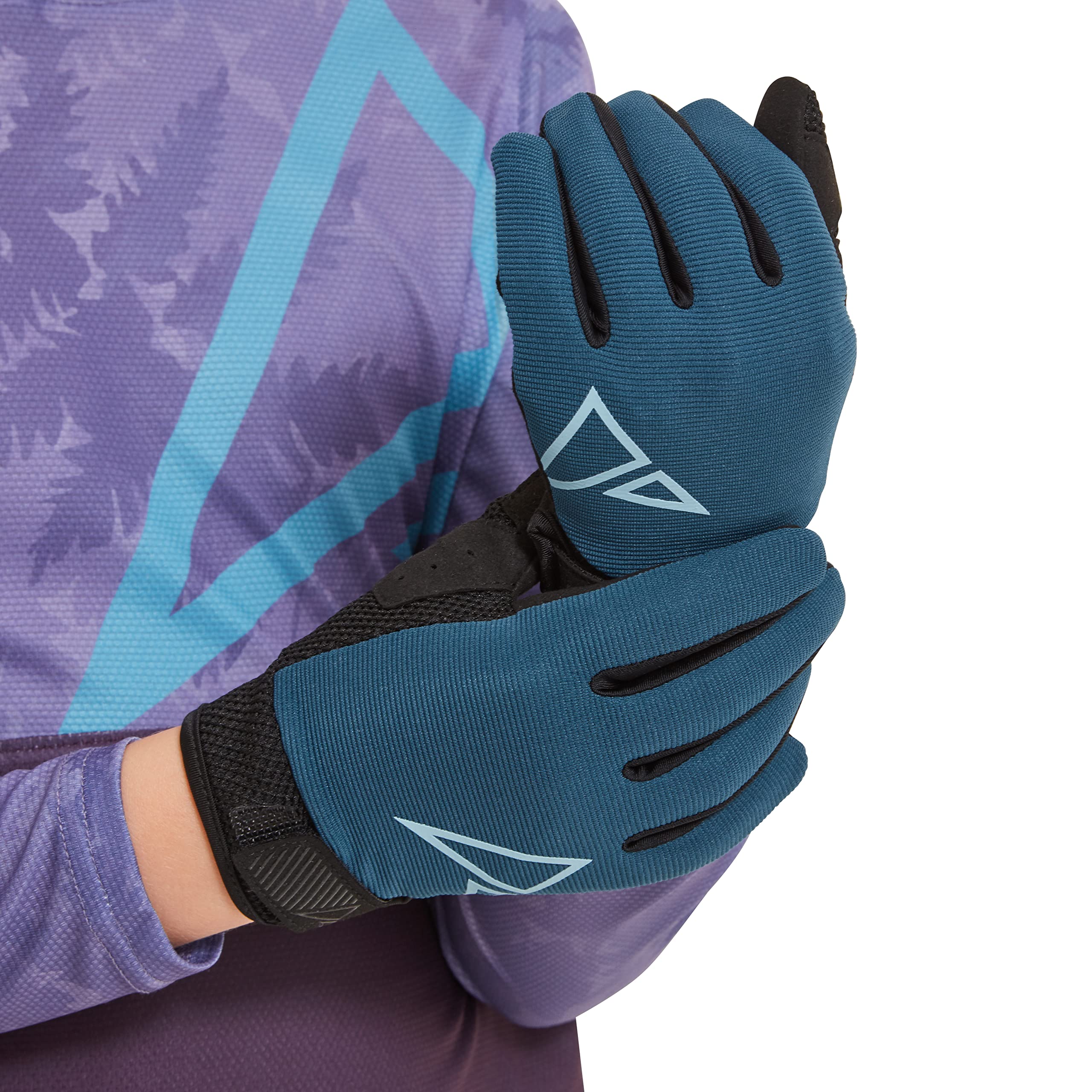 Altura Kids Unisex Spark Pro Trail MTB Cycling Glove - Blue - 10-12 Years