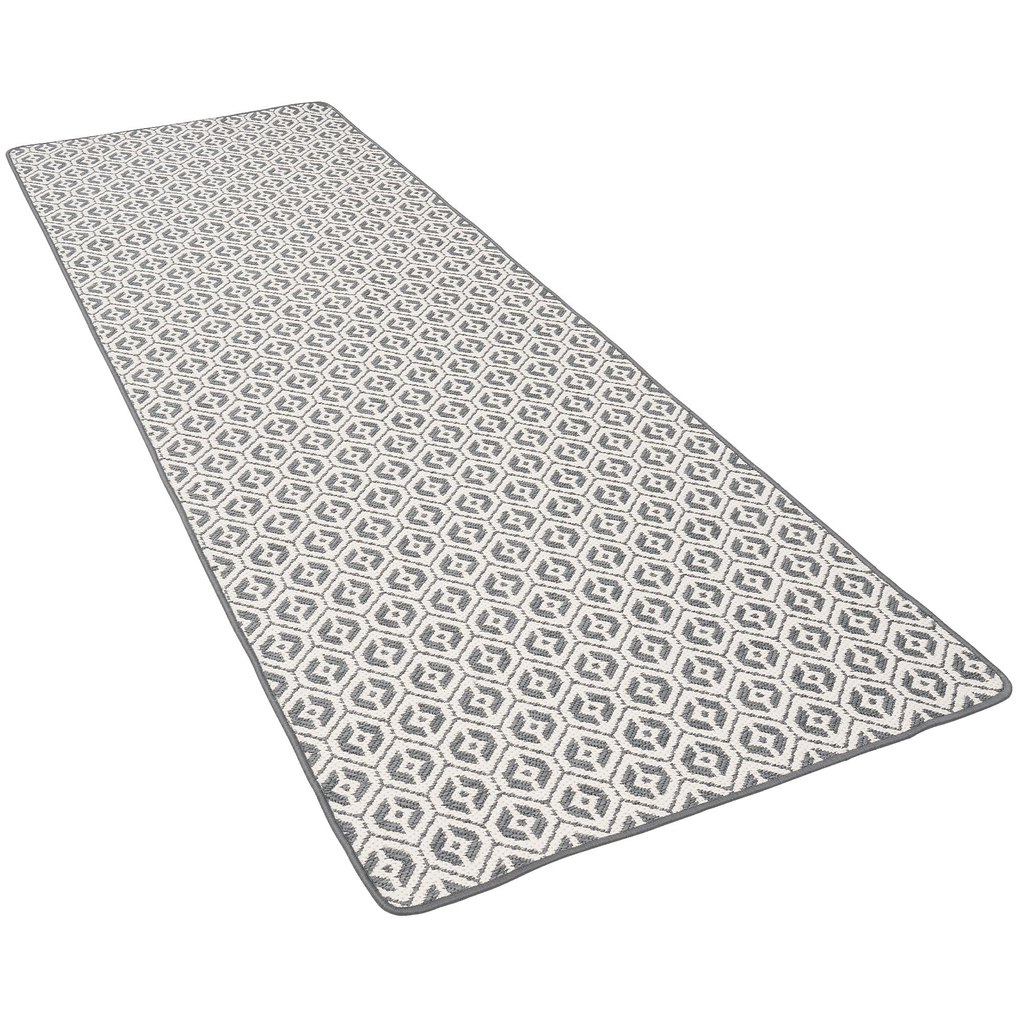 Snapstyle Tapis de Couloir intérieur-extérieur réversible Cape Cod Gris, Résistant aux UV, Imperméable, Facile à Entretenir, Résistant, Idéal pour terrasse, Balcon, Couloir