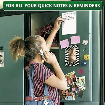 Locker Dry Erase Board Magnetic 5.5x8 - Locker Whiteboard Magnetic - Dry Erase Board for Lockers Magnet White Boards for Lockers Small Magnet White Boards - 5x8 Mini Whiteboard