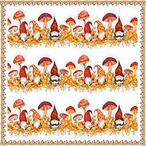 44 piezas de 50.5 pies para otoño y otoño, borde de hoja de arce para el día de Acción de Gracias, color naranja con 15 puntos de pegamento para el