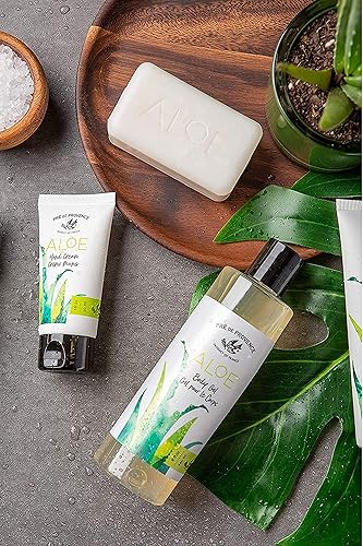 Miniatura 5 de Organic Aloe Collection Jabón en barra enriquecido hidratante (5.2 oz), aroma de pepino fresco