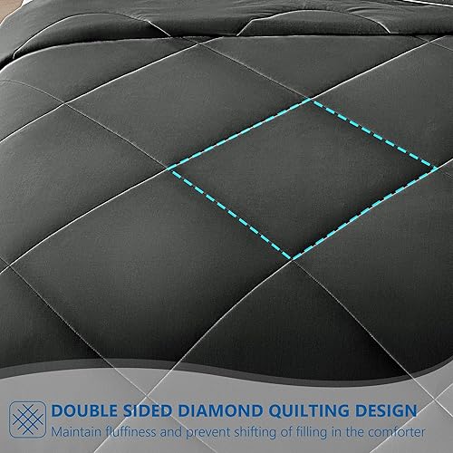 Miniatura 4 de UNIKOME Edredón refrescante reversible de verano, tamaño matrimonialqueen, manta refrescante ligera de doble cara para sudores nocturnos y personas