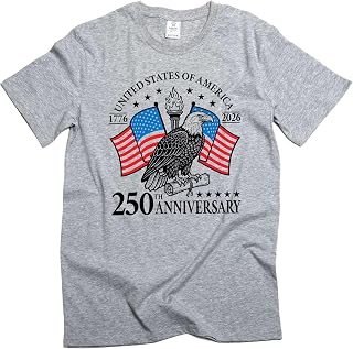 Silver Lake T-shirts 250 Year US Independence Day T-Shirt 1776-2026 250th Anniversary Tee Shirt