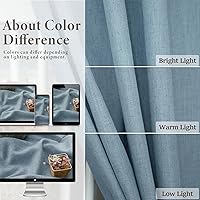 Vista 209 de Orange Linen Curtains 72 Inch Length for Living Room 2 Panels Set Back Tab Loop Pocket Semi Sheer Copper Brown Burnt Orange Curtains for Bedroom