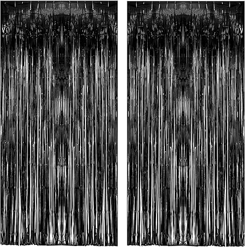 Miniatura 38 de GREATRIL - Fondo de fiesta con flecos iridiscentes y mariposas, serpentinas de estilo de hada para decoraciones de cumpleaños con temática de