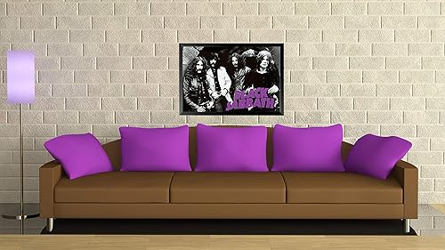 Vista 3 de Póster enmarcado de Black Sabbath Group 36x24 Music Group