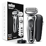 Series 7 7032cs Flex Electric Razor for Men, Wet & Dry, Electric Razor, Rechargeable, Cordless Foil Shaver with Beard Trimmer and Charging Stand, Silver