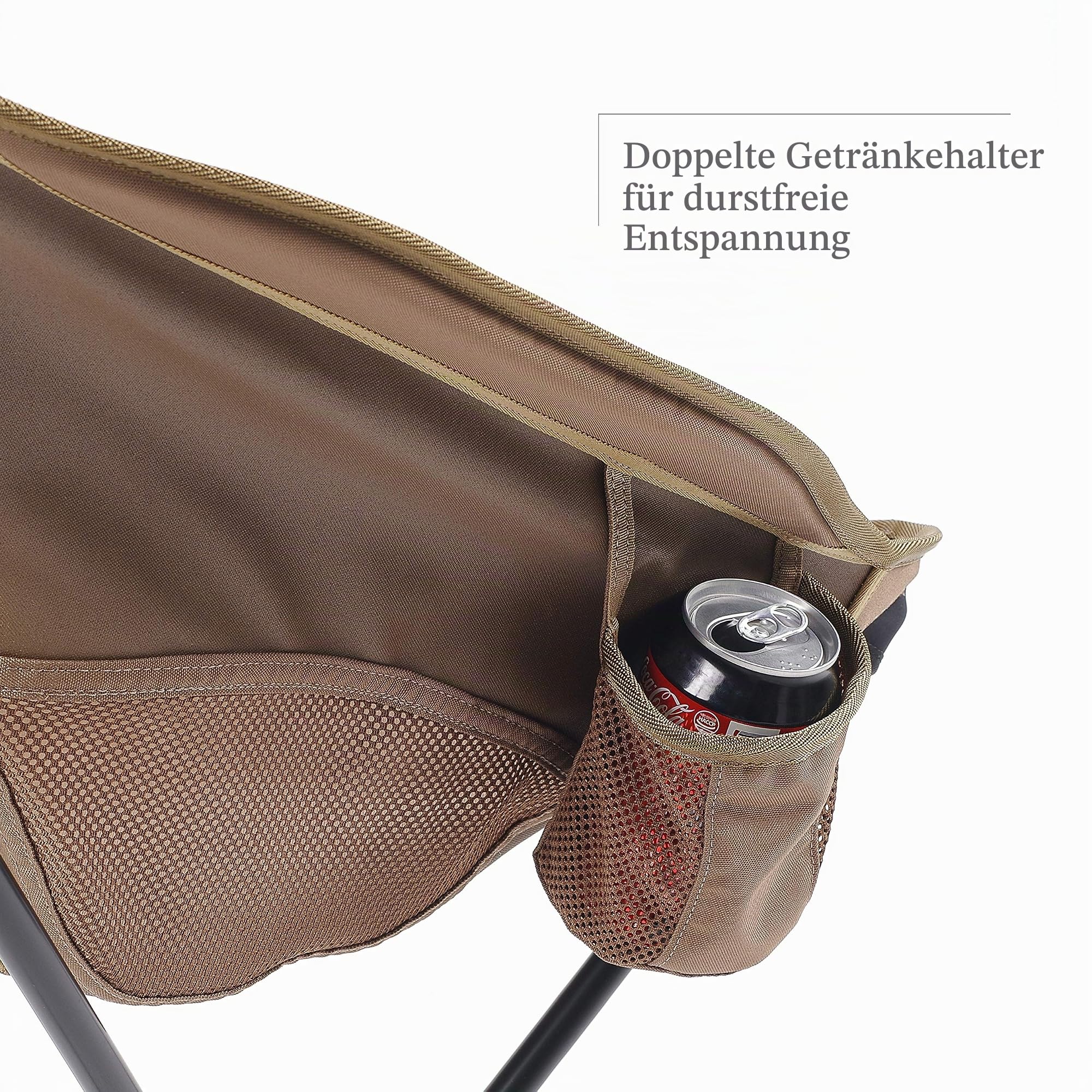 Helinox Savanna Klappbarer Campingstuhl mit hoher Rückenlehne, 1.8 kg, Bequeme Outdoor-Stühle, Picknick, Coyote Tan