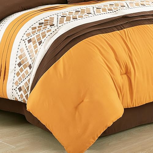 Miniatura 10 de Chezmoi Collection Basa - Juego de edredón de 7 piezas con estampado de animales de jirafa y cebra, color negro y tiza, tamaño Queen