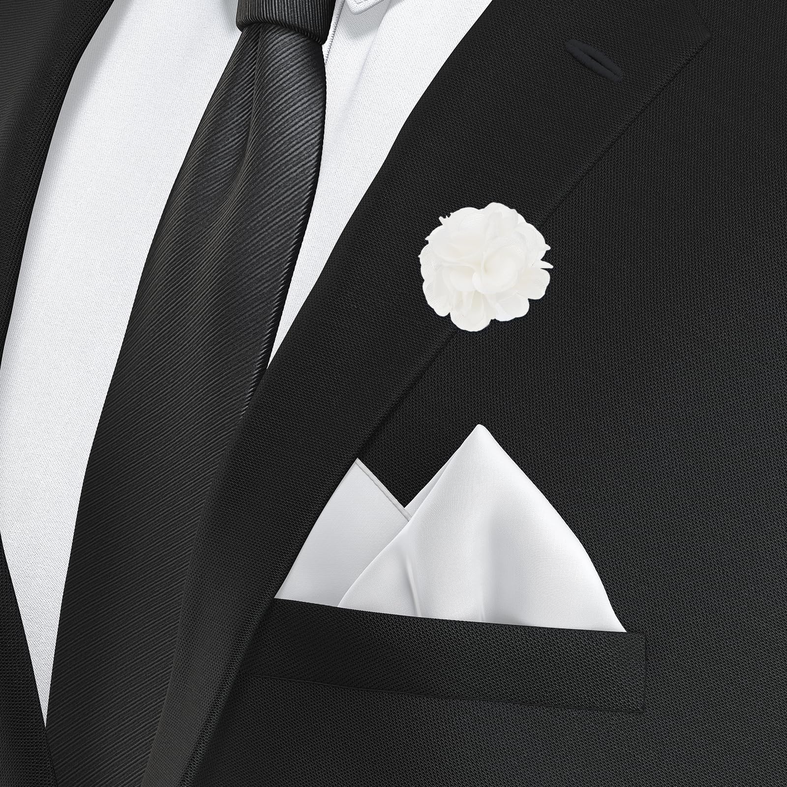 PATIKIL Boutonnieres przypinka kwiatowa, 2 szt. przypinka do klapy dla mężczyzn, kwiat kamelii, do garnituru, na ślub, ukończenie szkoły, rocznicę, broszka, akcesoria do stroju na ukończenie szkoły,