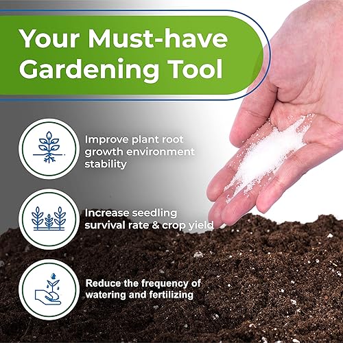 Miniatura 3 de Pleasant Plus - Cristales de almacenamiento de agua para plantas de interior y exterior, cristales de agua para plantar árboles, arbustos, césped,