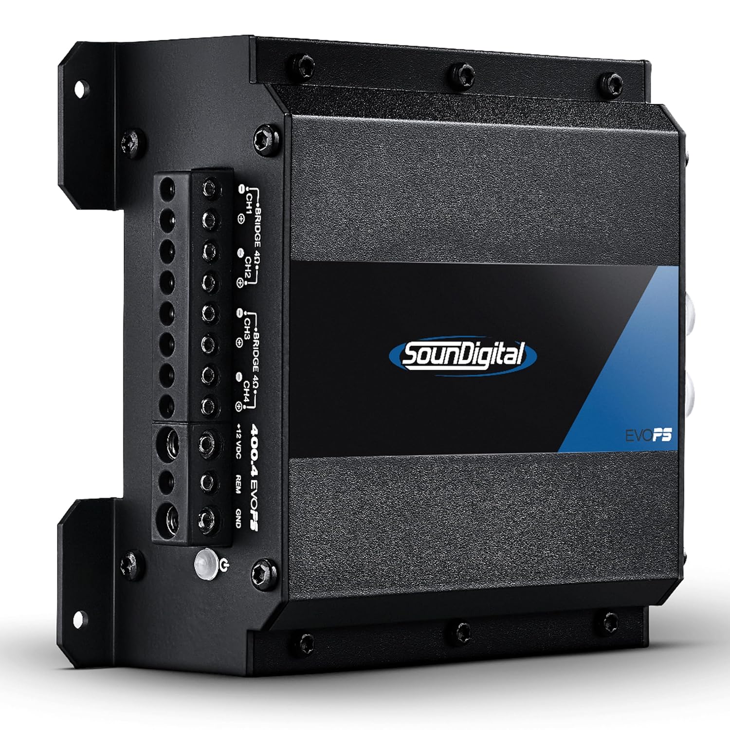 SounDigital EVOPS Power Sports 400.4-4 Ohm 4-Channel 400W RMS Weather Proof Amplifier (Renewed)