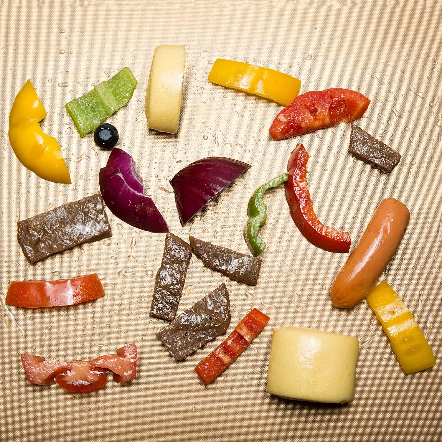 AOOCAN Copper Grill Mat Set of 5 - Non-Stick BBQ Outdoor Grill, Copper Grilling Mats Reusable and Easy to Clean, Works on Electric Grill Outdoor Gas Charcoal BBQ as Seen on TV-15.75 x 13 Inch - Image 5