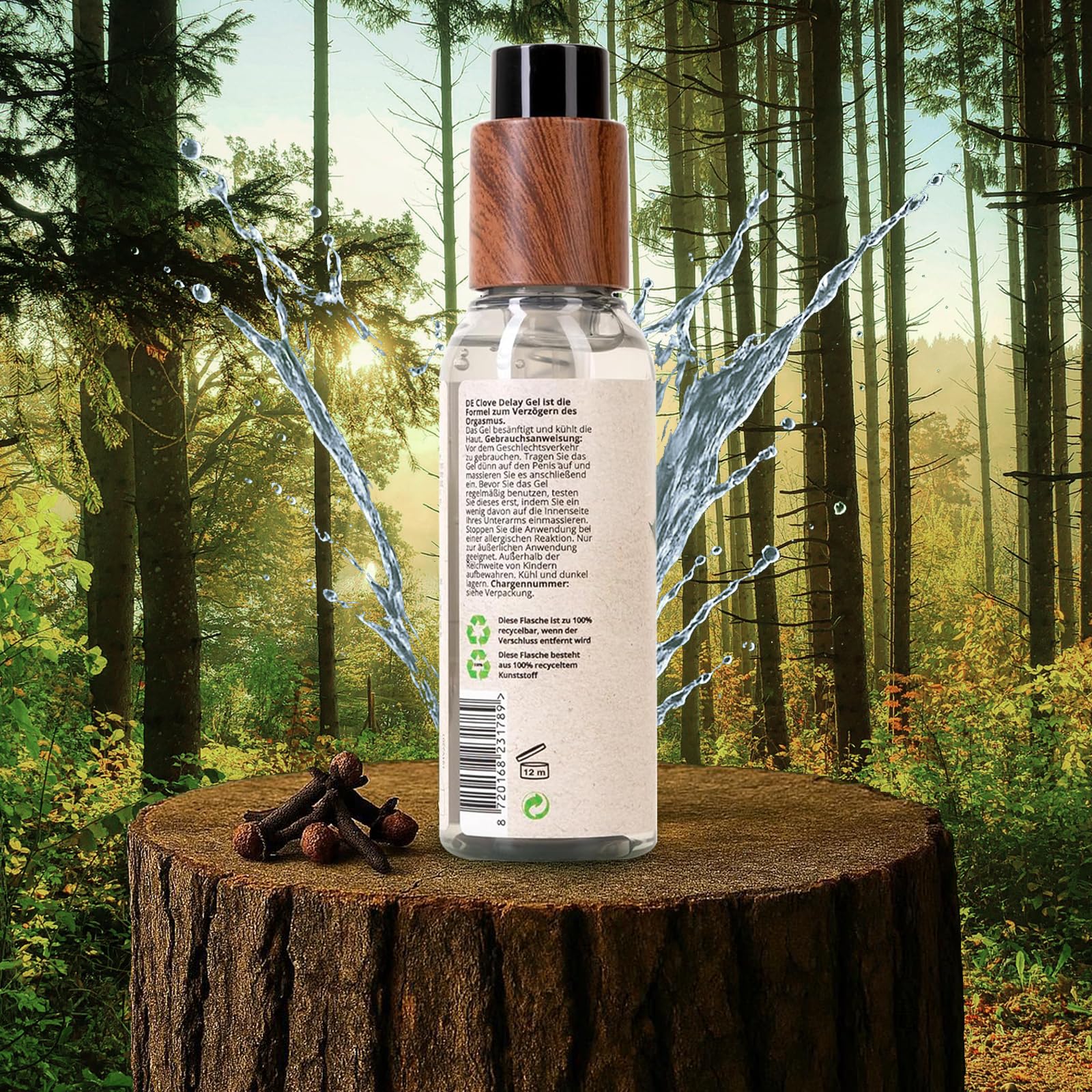 BIO BALANCE Clove Delay Gel Potenz-hilfe-mittel zur Verzögerung des Orgasmus und eine lange harte Erektion lange Sex Ausdauer 100 ml in recycelter Flasche (Packung mit 3)