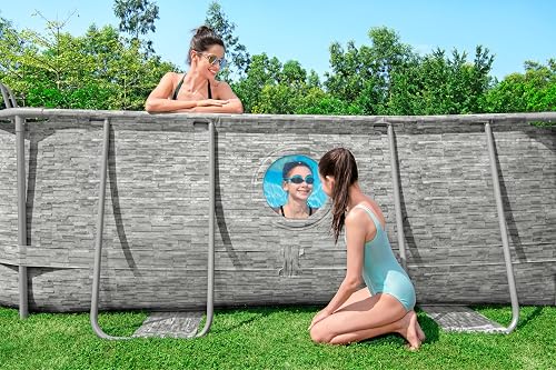 Power Steel Swim Vista Series Oval Pool Complete Set with Sand Filter System, Safety Ladder and Tarpaulin 488 x 305 x 107 cm - 5