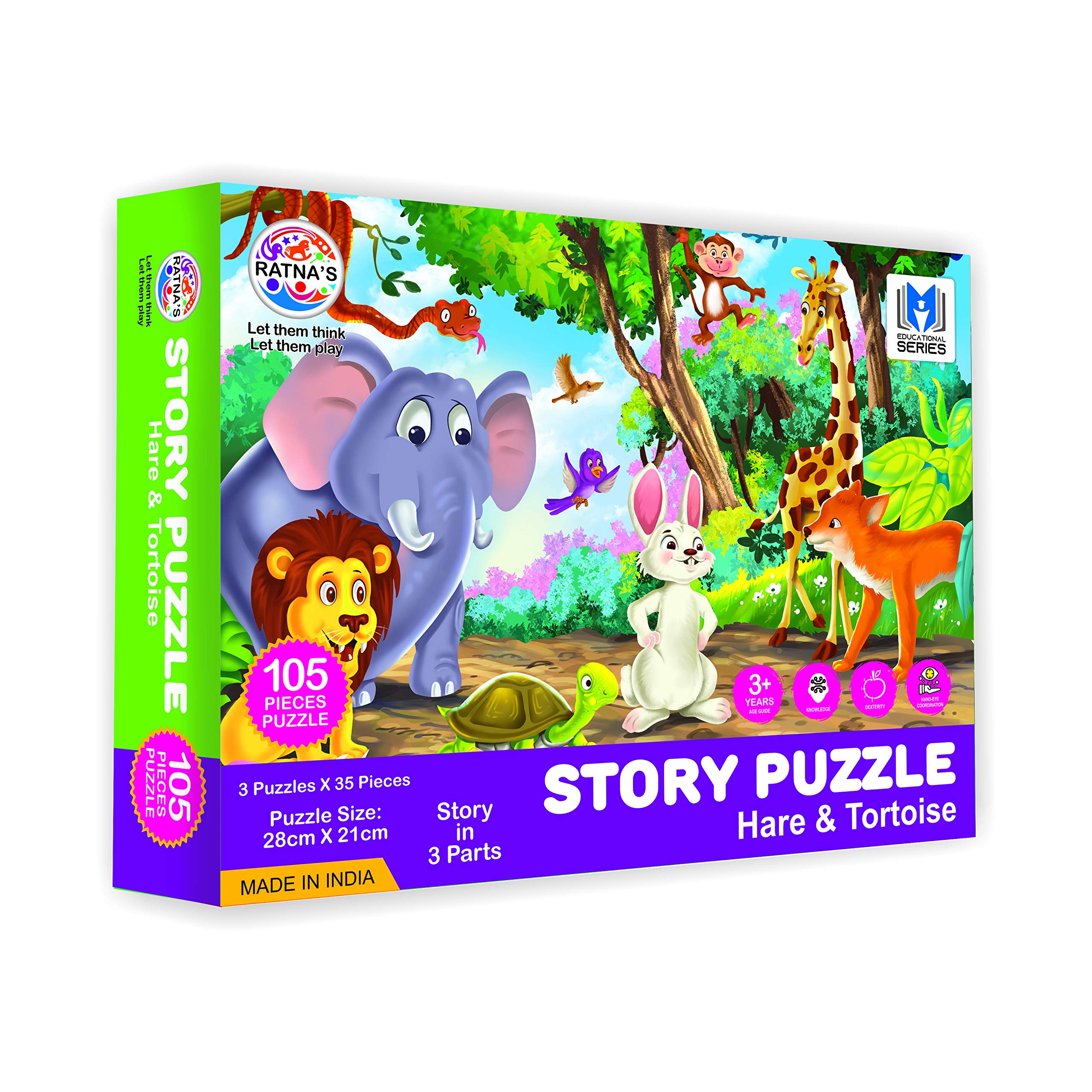 See full amazon price history chart for RATNAS Story Jigsaw Puzzle Hare and Tortoise for Kids with A Story Book Inside RATNAS Story Jigsaw Puzzle Hare and Tortoise for Kids with A Story Book Inside (B07QYD4GHD) Amazon Price History, Amazon Price Tracker