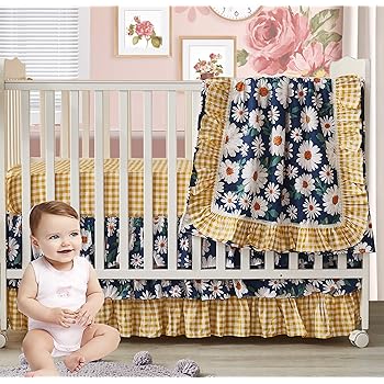 sunflower baby bedding set