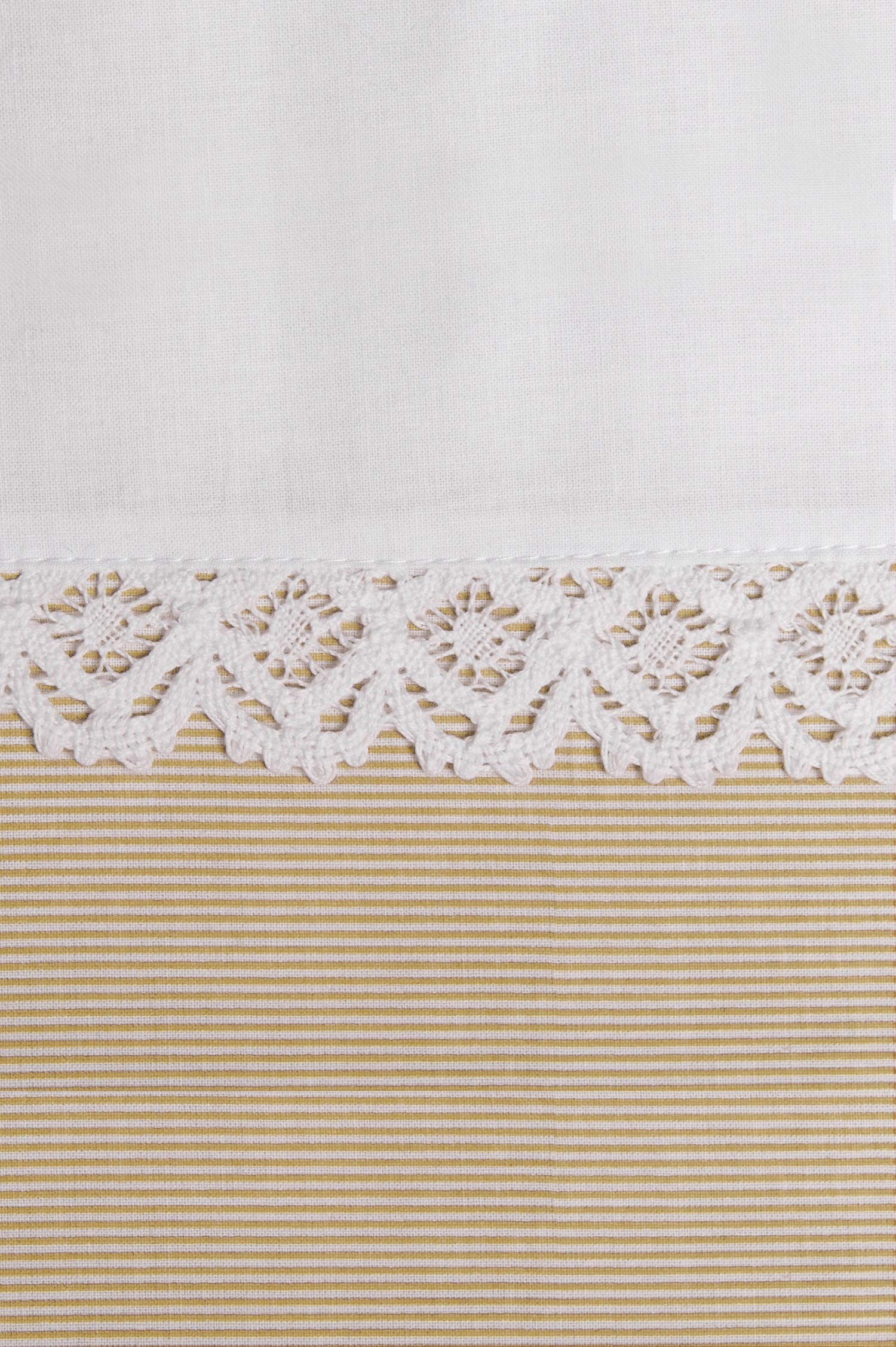 Vizaro - Kołderka i poduszka do kołyski, łóżeczka, wózka - 100% Bawełna - 70x80cm - Wyprodukowane w UE, OekoTex - Bordado Beige