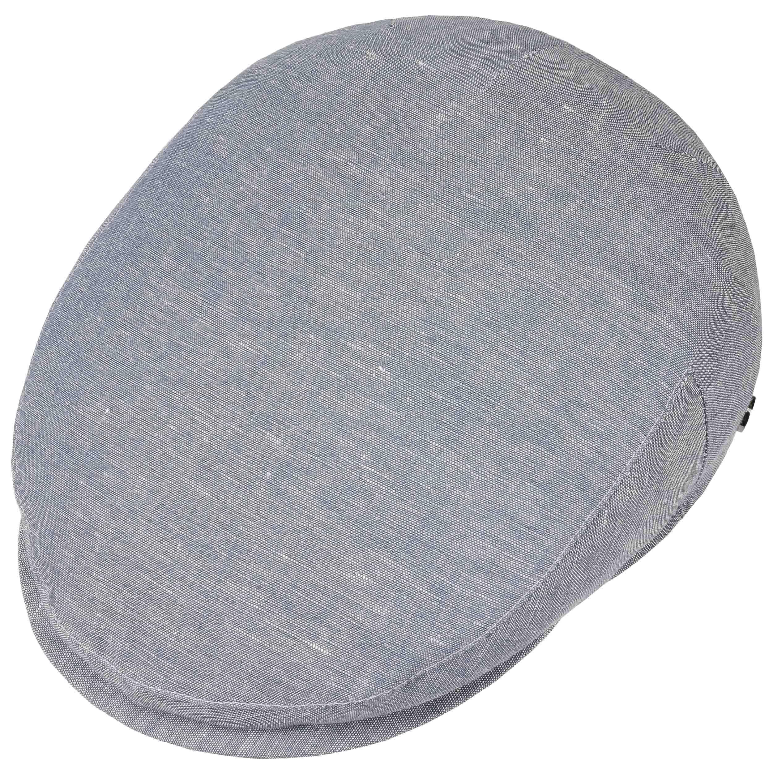 LIERYS Inglese Schirmmütze Denim Optik meliert Made in Italy Herren Frühling Sommer