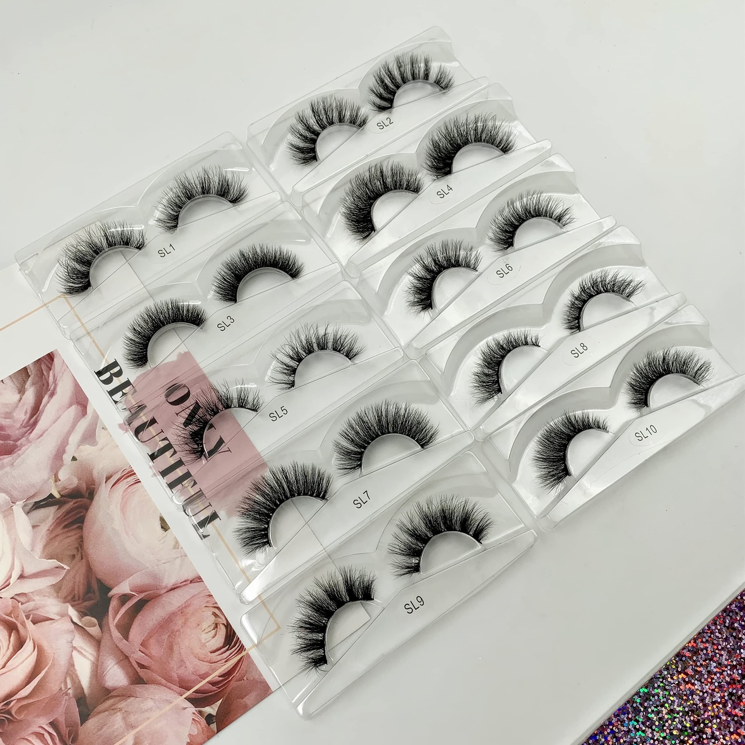 Faux Mink False Eyelashes – Natural Look Synthetic Lashes