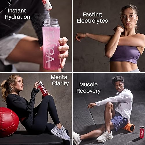 Miniatura 6 de Vaya Polvo de electrolitos de hidratación premium sin azúcar, paquete variado, 24 paquetes de barritas, carbohidratos de 0.04 oz, electrolitos de