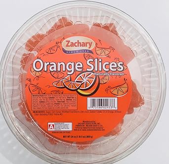 Zachary 24oz Jelly Tubs Orange Slices