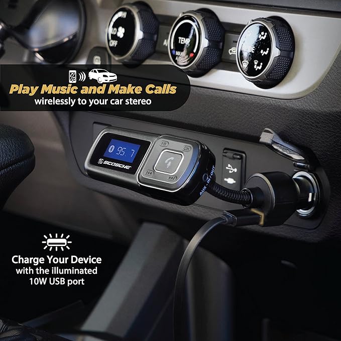 Scosche BTFM2A Transmisor FM Bluetooth Manos Libres miniatura 3