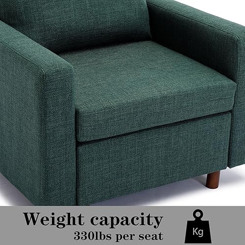 Miniatura 9 de Sofá modular convertible, sofá cama de combinación gratuita para sala de estar, cojín de asiento y cojín de respaldo, no extraíble, no lavable,