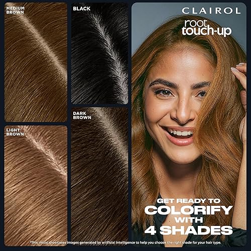 Miniatura 10 de Clairol Polvo ocultante temporal de retoque de raíz color de cabello negro paquete de 1